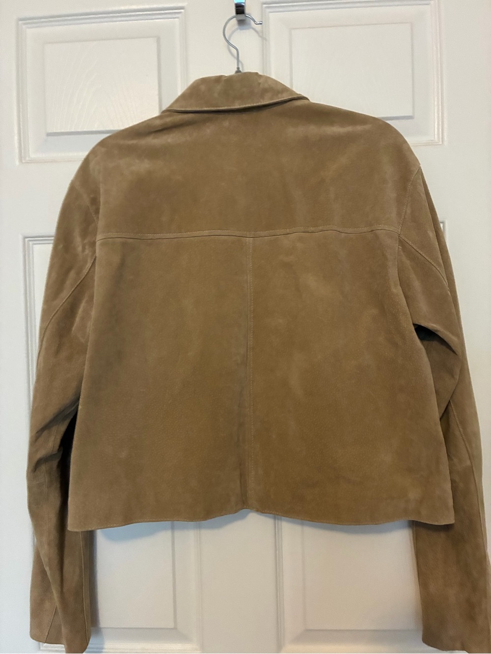 NWT BLANKNYC Anthropologie Cropped Genuine Suede Jacket Large - Picture 8 of 11
